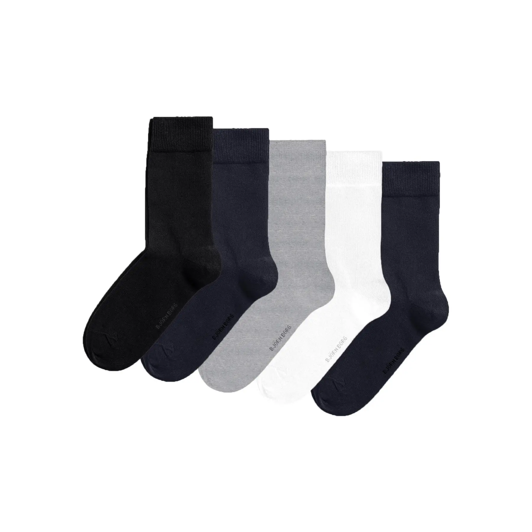 Björn Borg Unisex Noir Socks Essential (X5)