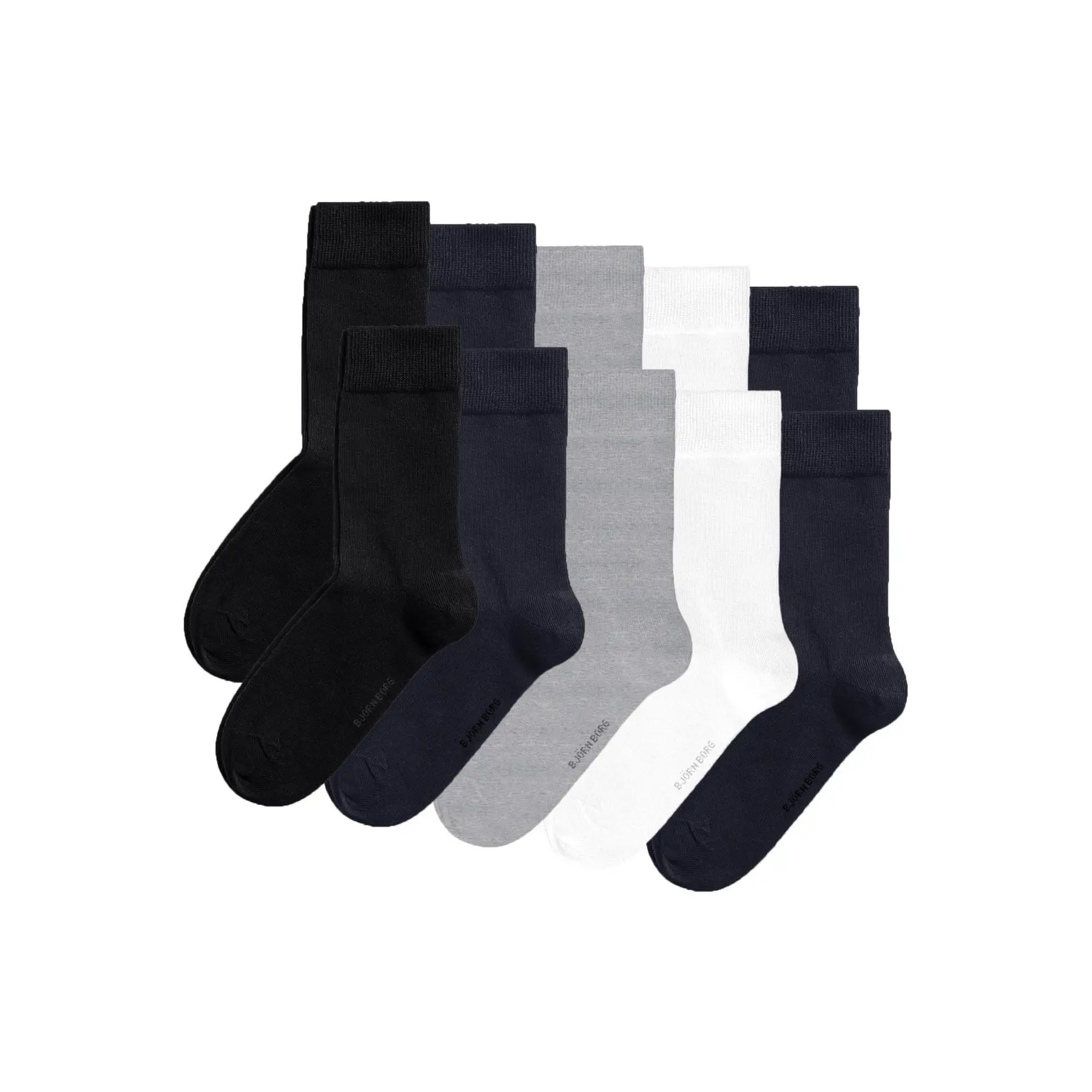 Björn Borg Unisex Noir Socks Essential (X10)
