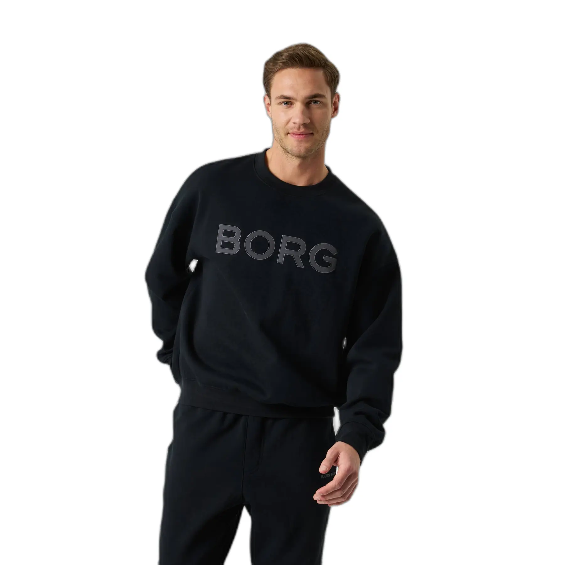 Björn Borg Men's Noir Oversized Sweatshirt Logo