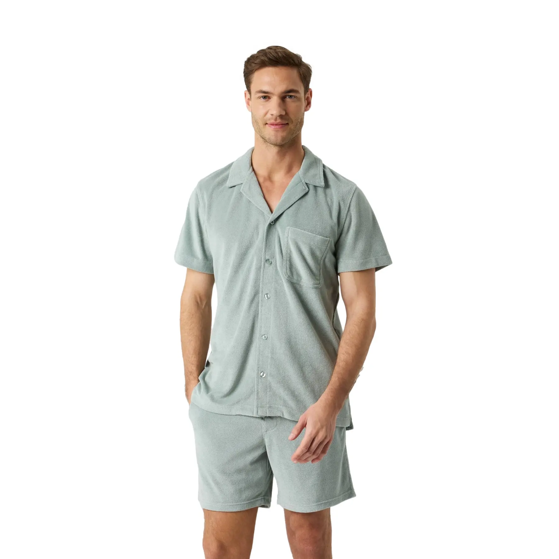 Björn Borg Men's Gris Terry Swim Shirt
