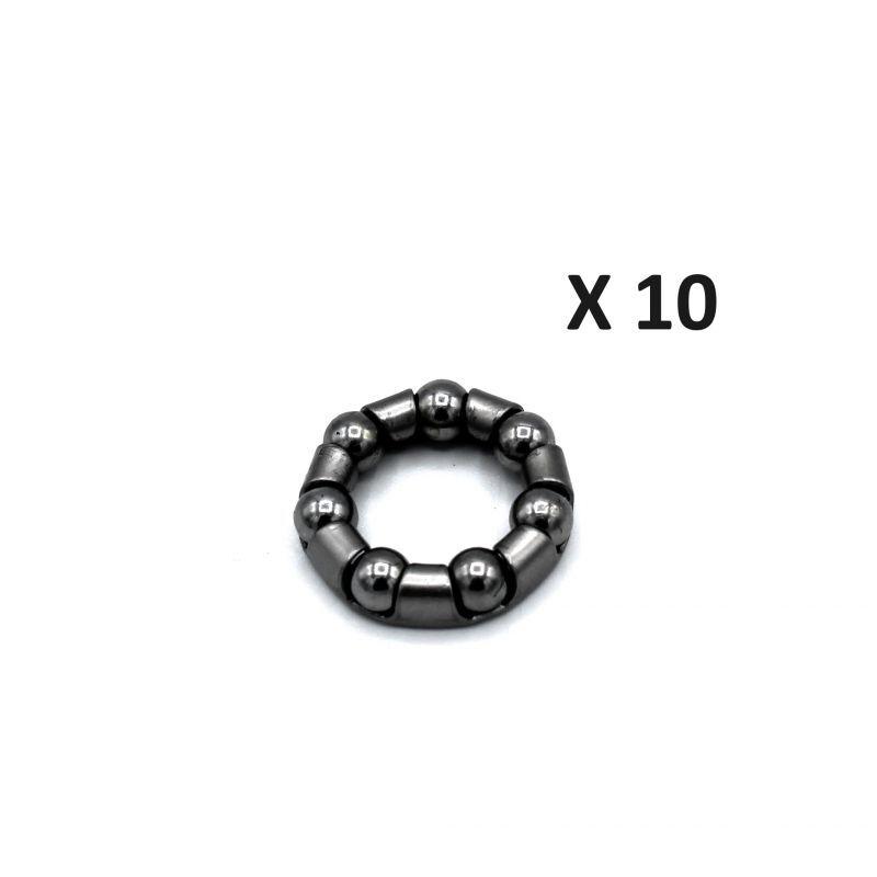 Velo Store - UK Ball bearing cage Black Bearing 3/16-7 (x10) | Extra 10% off with Subscription, Postage £16.79 to UK Fedex.