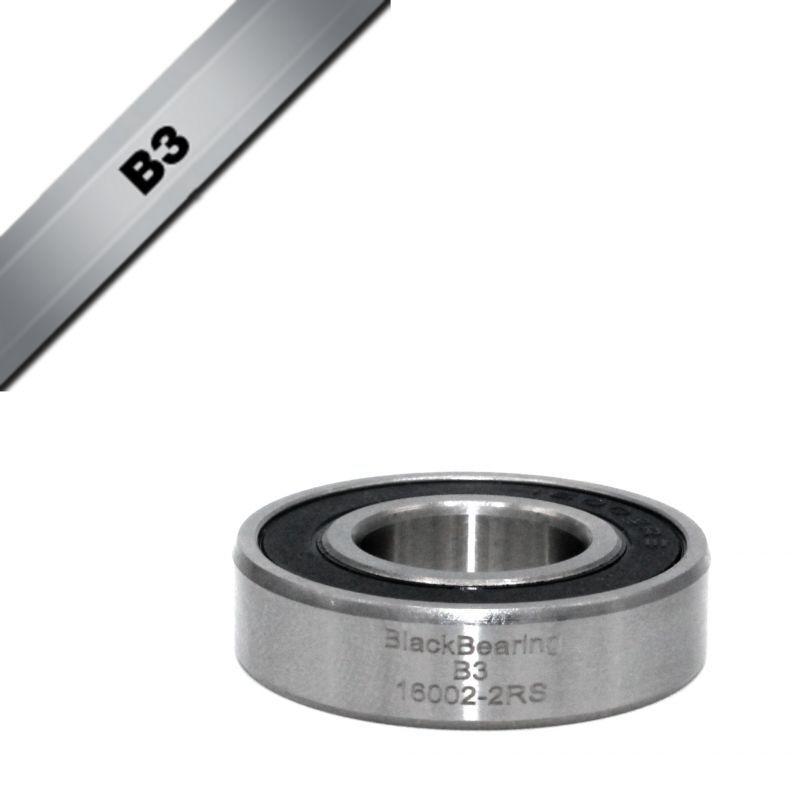 Velo Store - UK Bearing Black Bearing B3 - 16002-2RS - 15 x 32 x 8 mm | Extra 10% off with Subscription, Postage £16.79 to UK Fedex.