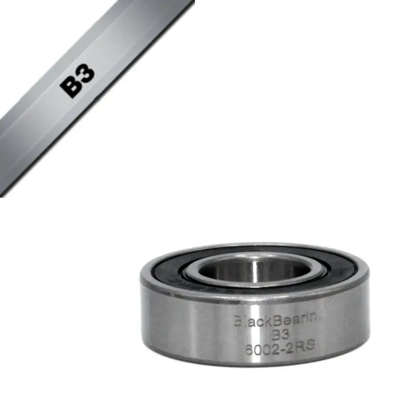 Velo Store - UK Bearing Black Bearing B3 - 6002-2RS - 15 x 32 x 9 mm | Extra 10% off with Subscription, Postage £16.79 to UK Fedex.