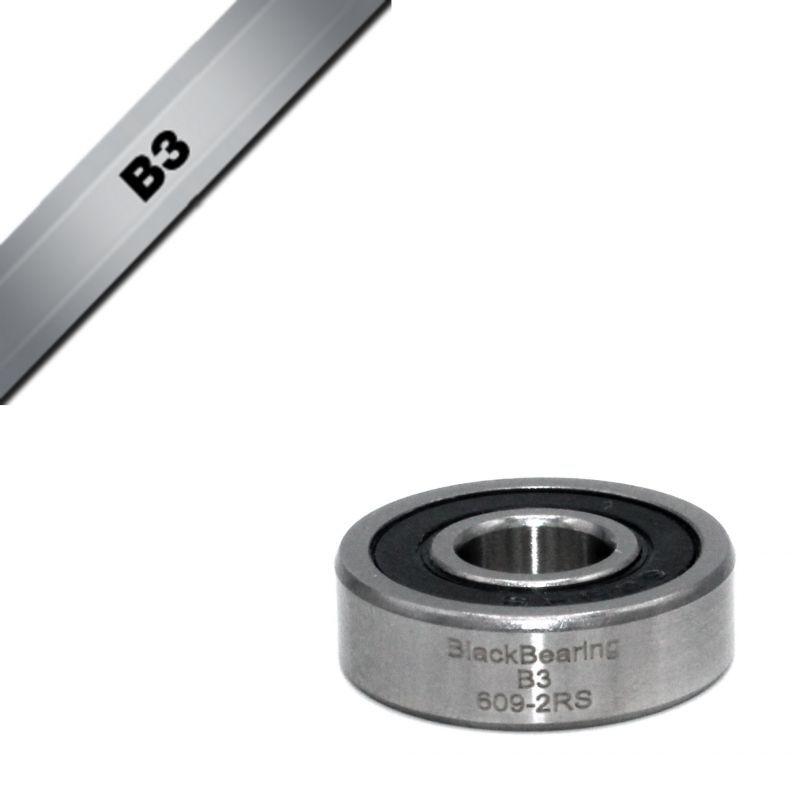 Velo Store - UK Bearing Black Bearing B3 - 609-2RS - 9 x 24 x 7 mm | Extra 10% off with Subscription, Postage £16.79 to UK Fedex.