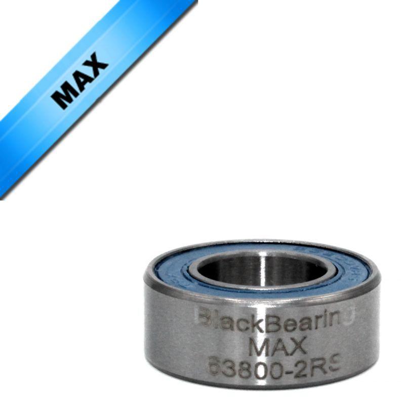 Velo Store - UK Bearing max Black Bearing MAX - 63800-2RS - 10 x 19 x 7 mm | Extra 10% off with Subscription, Postage £16.79 to UK Fedex.