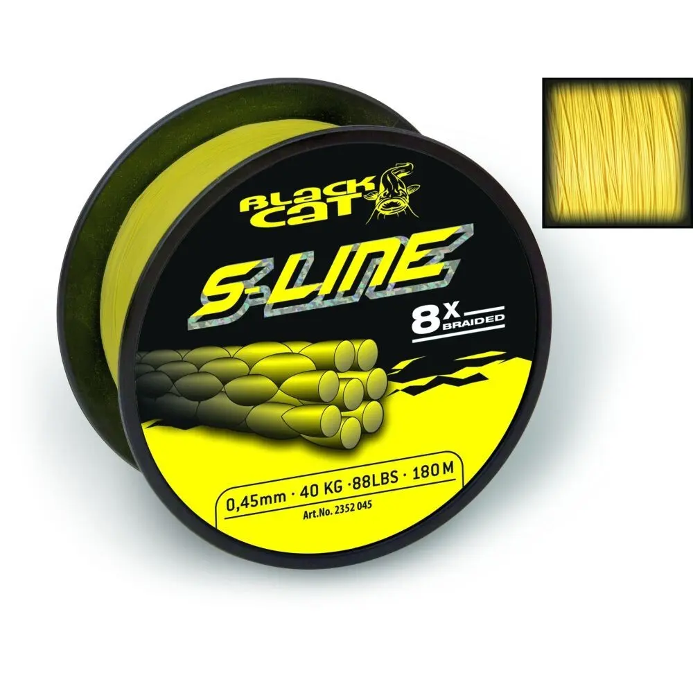 8-strengs vlecht Black Cat S-Line 250m