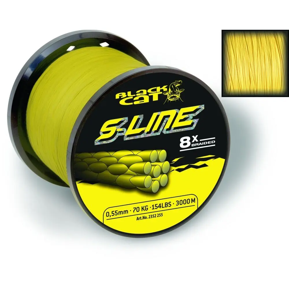 8-strengs vlecht Black Cat S-Line 3000m