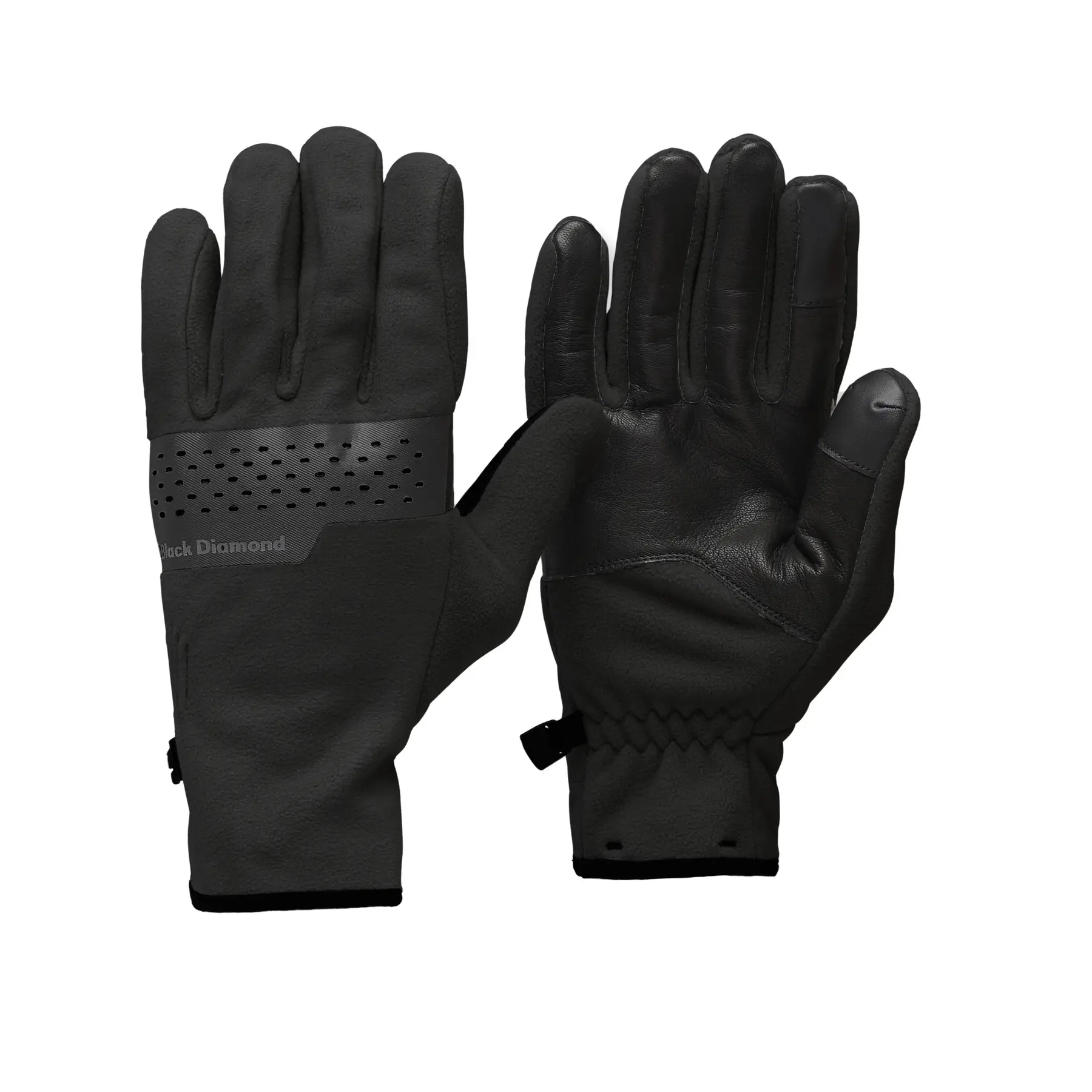 Gants cuir Black Diamond Alpine Fleece