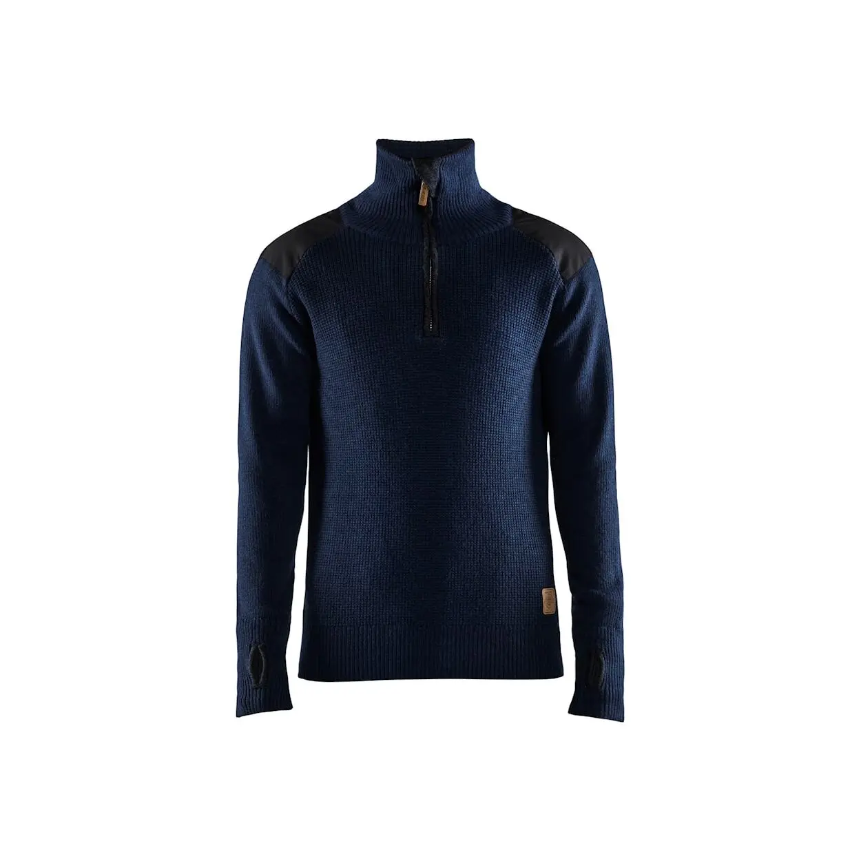 7330509754481 - Sweatshirt aus Wolle mit Reißverschlusskragen Blaklader