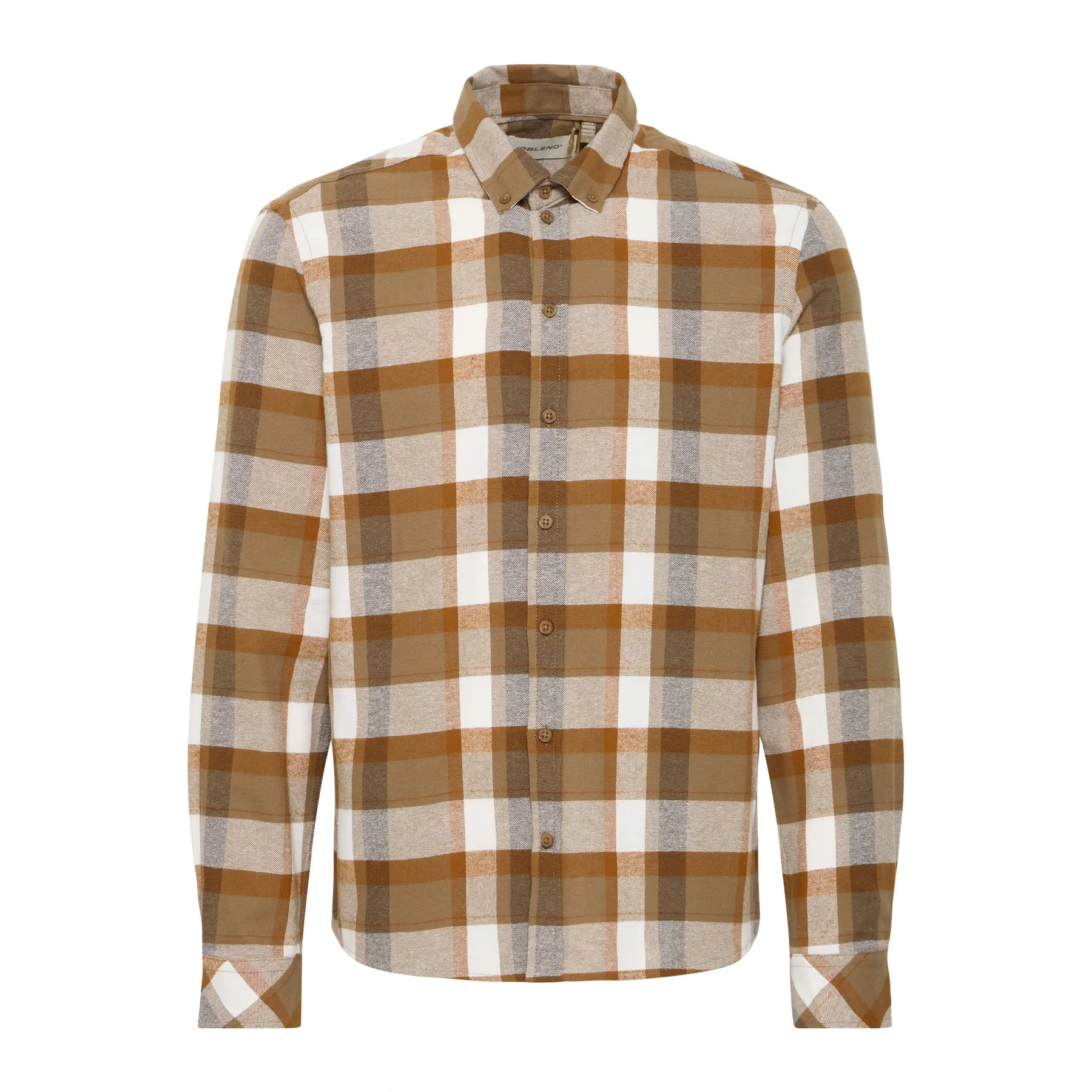 Camicia a quadri a maniche lunghe