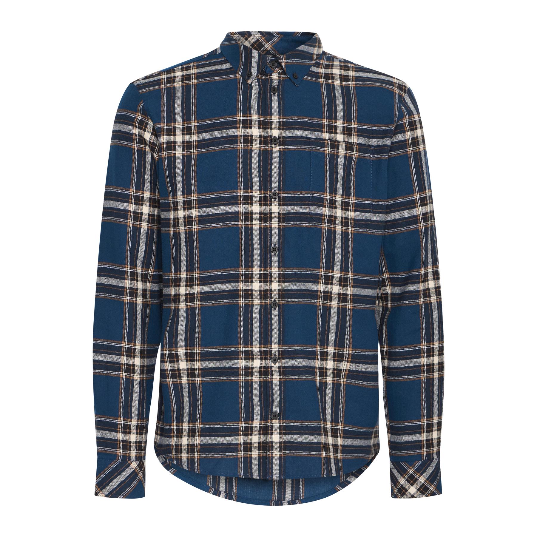 Camicia a quadri con tasca a maniche lunghe  Regular Fit