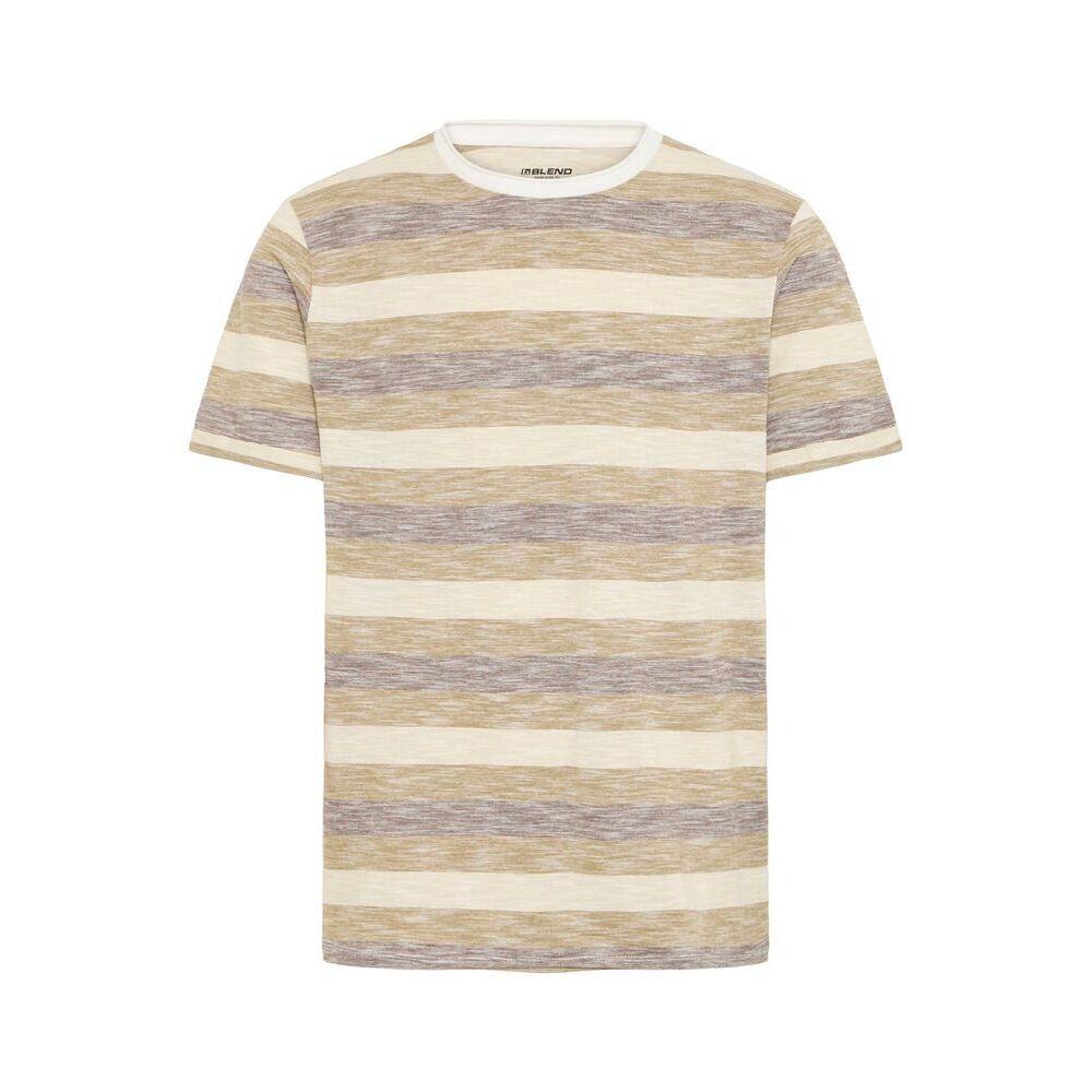 5715574935065 - T-Shirt mit geripptem Rundhalsausschnitt Modell JELANI