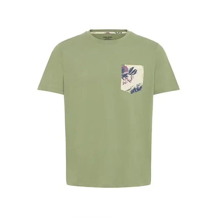 5715574937595 - T-Shirt mit geripptem Rundhalsausschnitt Modell BHJEM