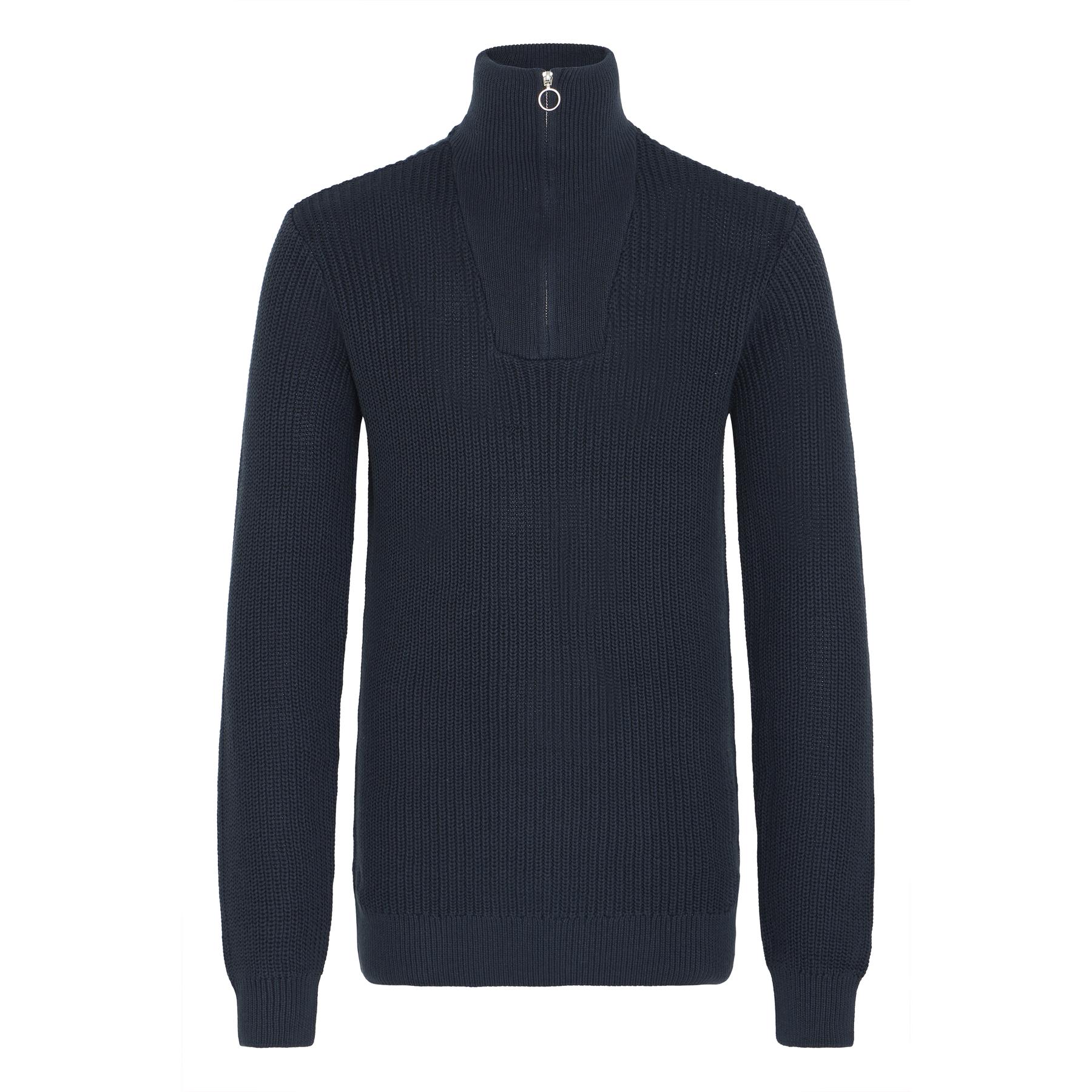 5715749935913 - Rollkragenpullover mit halbem Reißverschluss deno