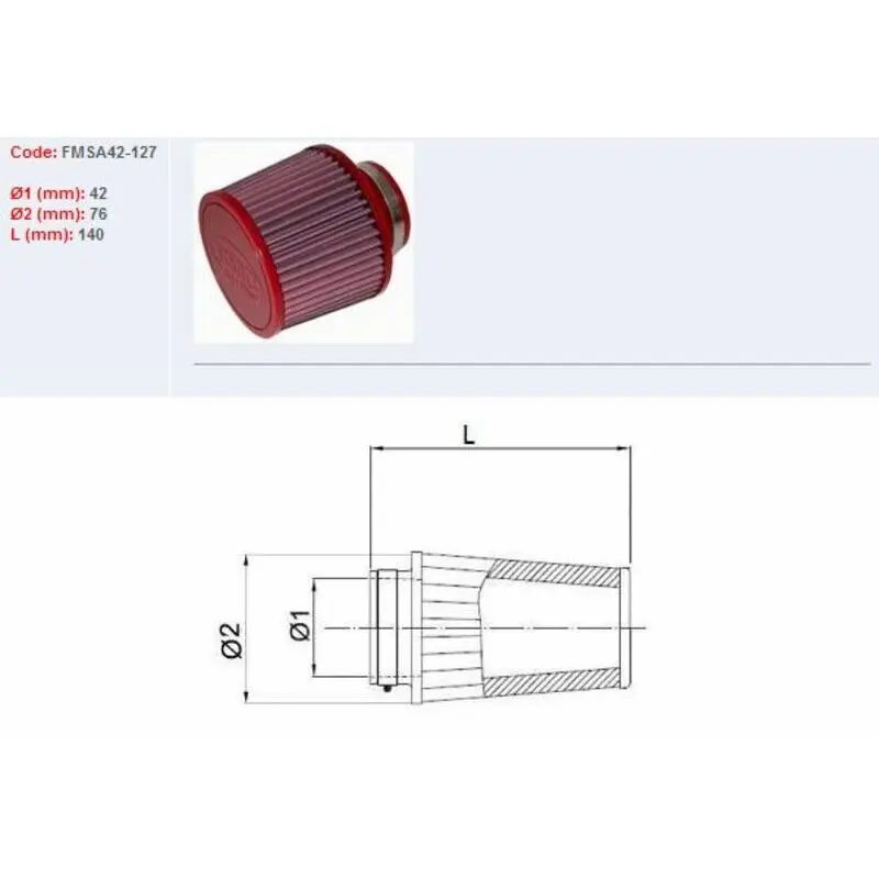 Luftfilter Motorrad BMC FMSA42 127