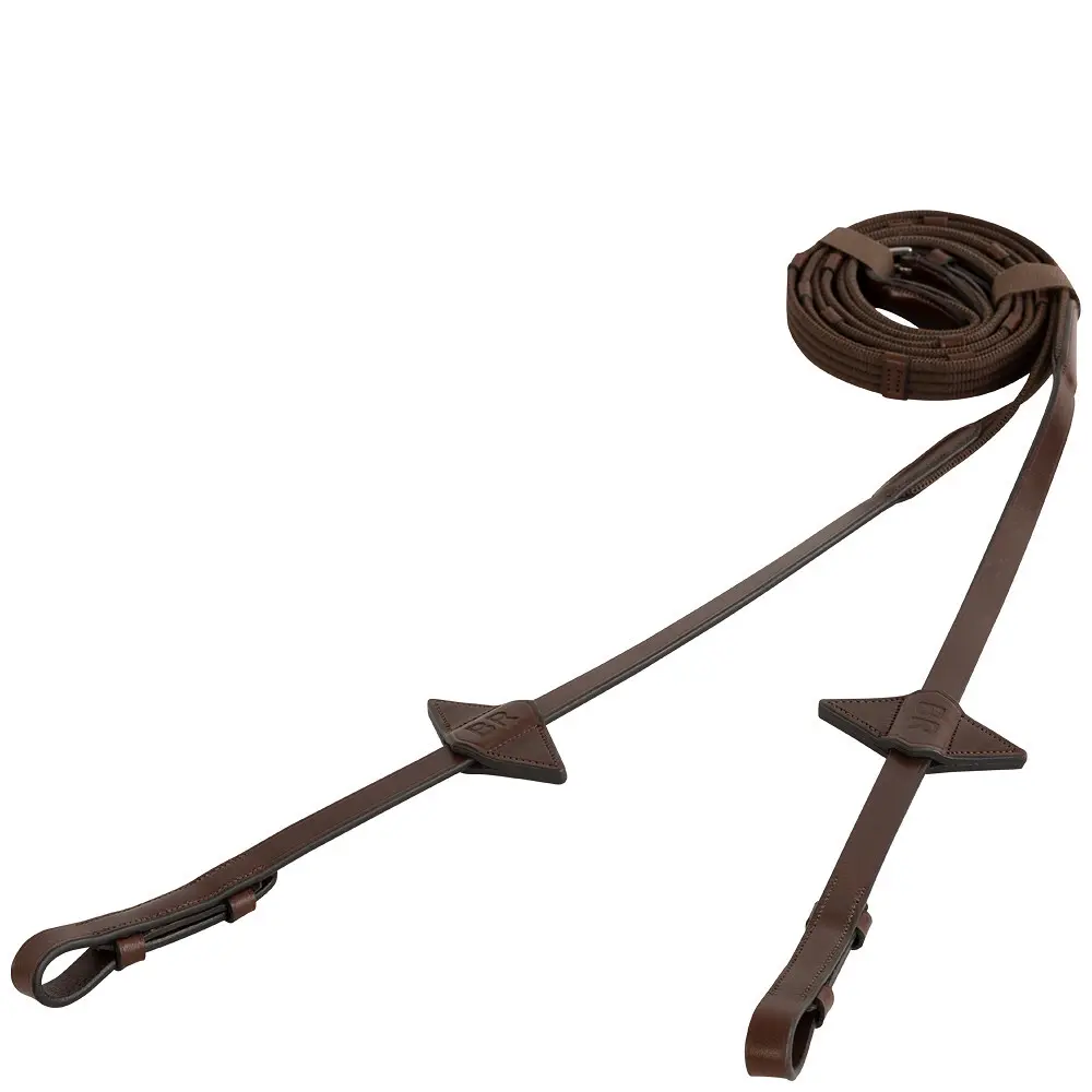 Rênes pour cheval en sangle cuir BR Equitation