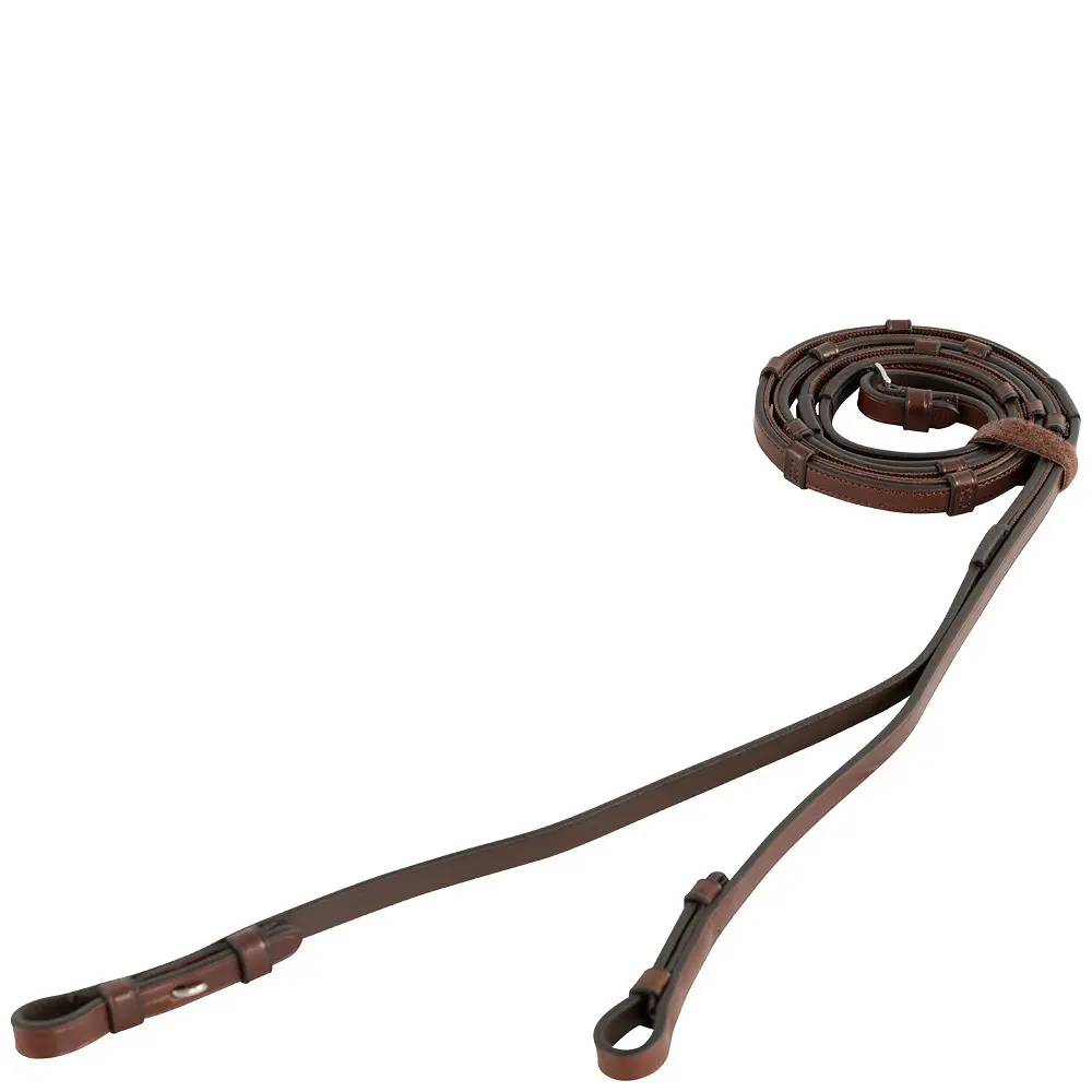 Rênes pour cheval antidérapantes en cuir BR Equitation Shet