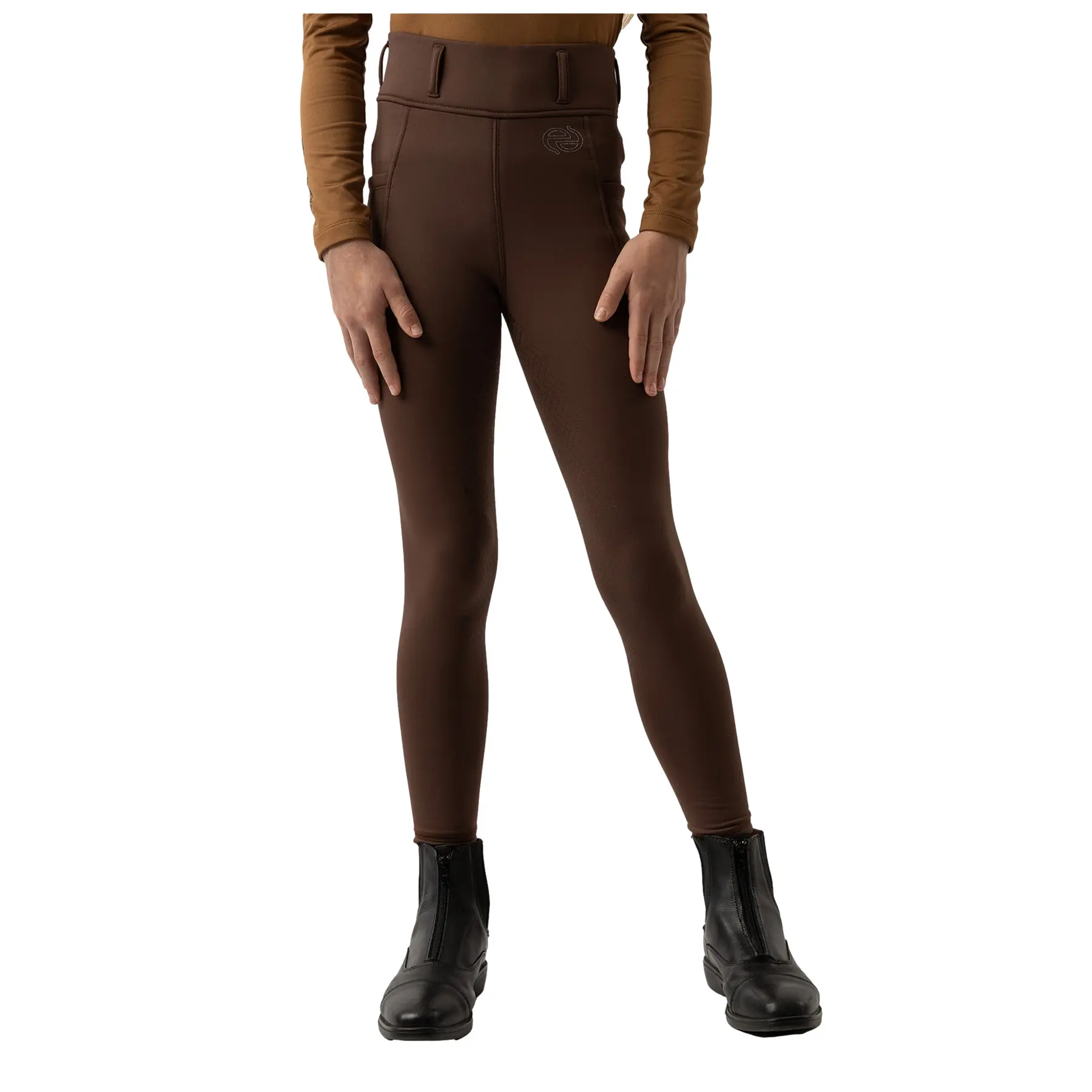 Reitleggings, Mädchen BR Equitation Eevolv Loena Stratifield Sea