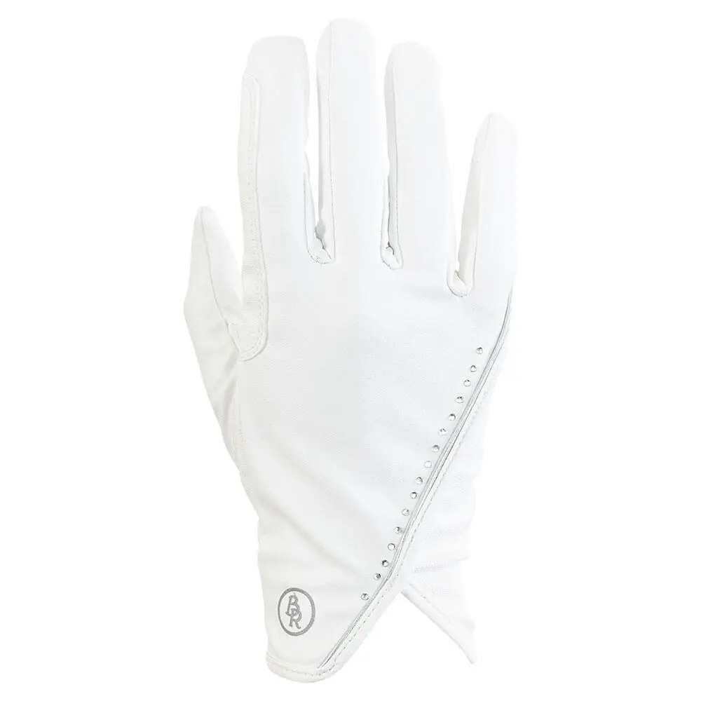Br Equitation Blanc Leather Riding Gloves Glowé