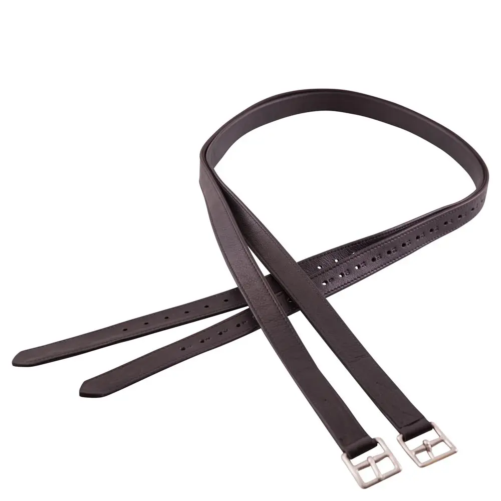 Br Equitation Noir Stirrup Leathers