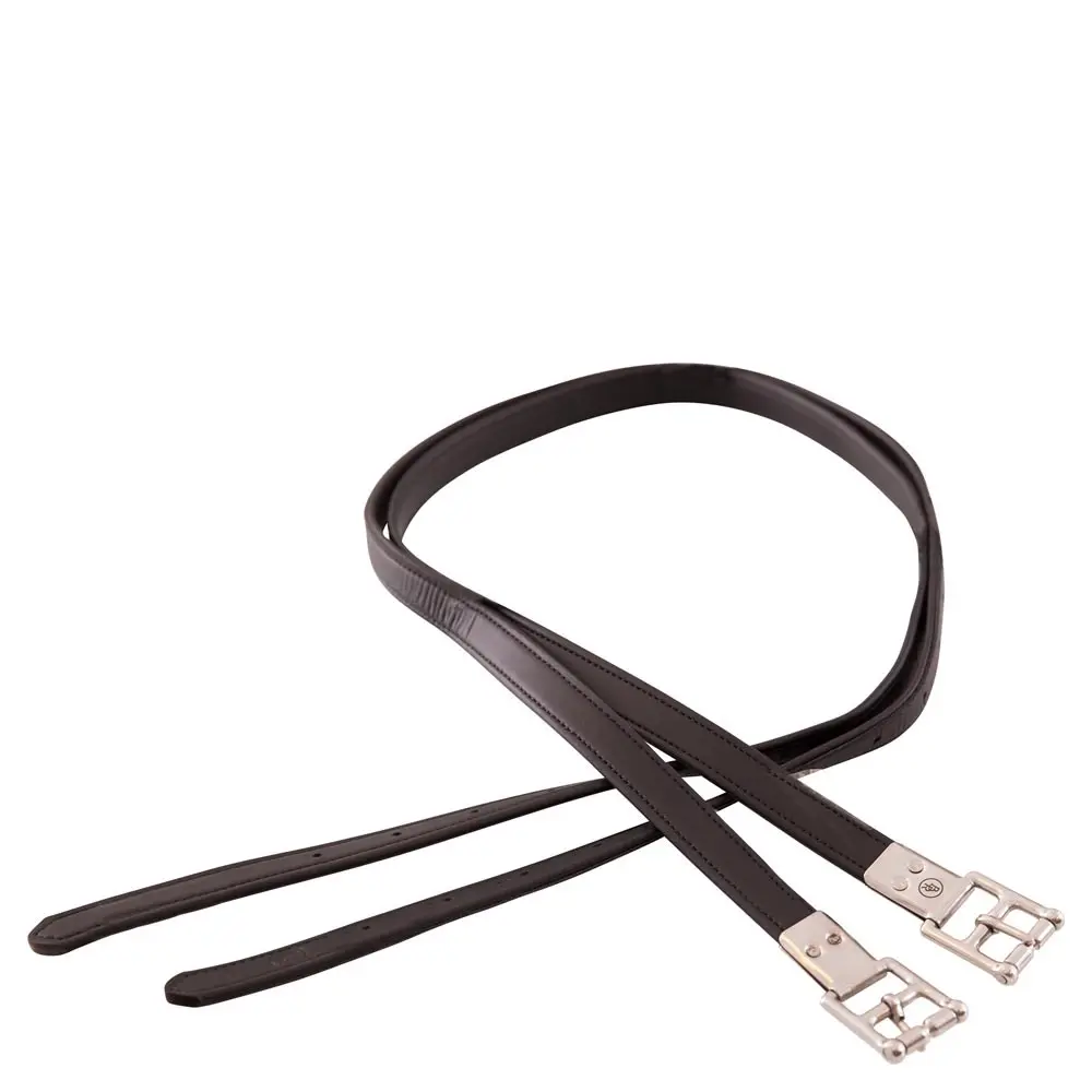 Br Equitation Noir Stirrup Leathers