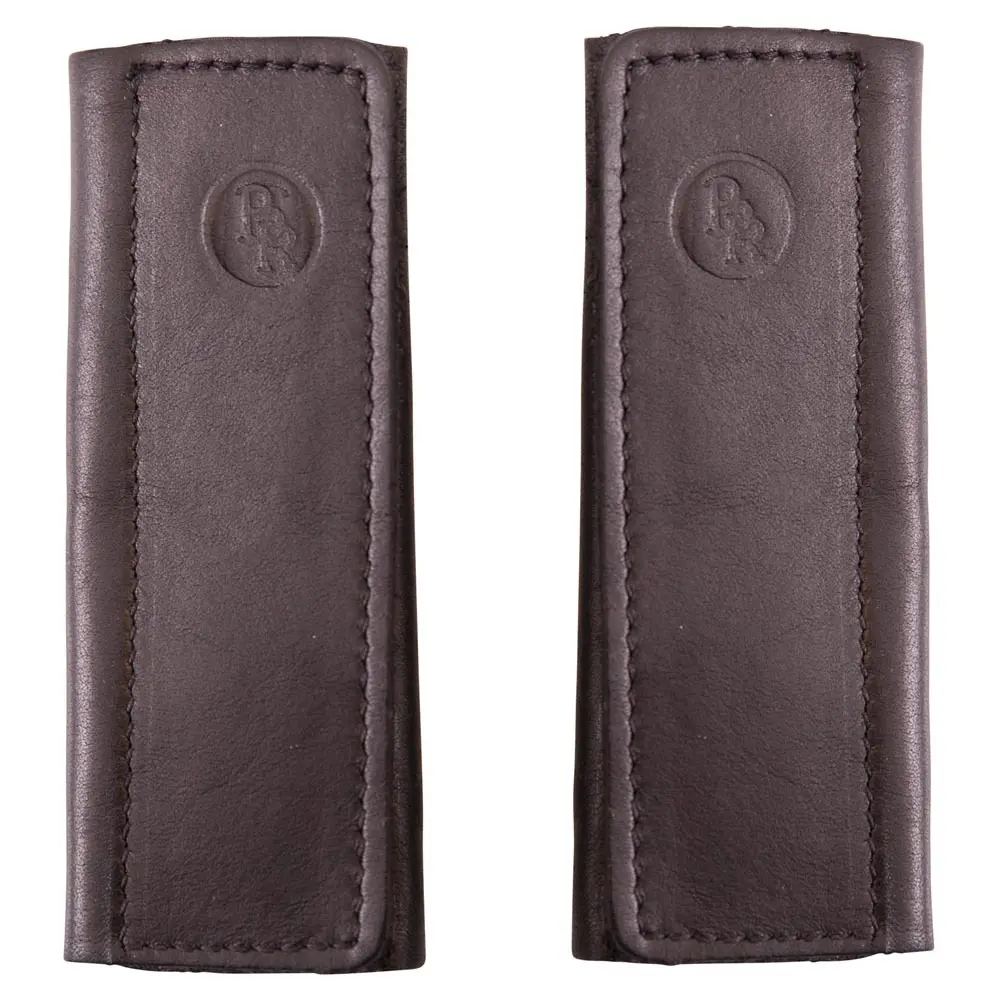 Br Equitation Noir Velcro Leather Stirrup Leathers For Horses