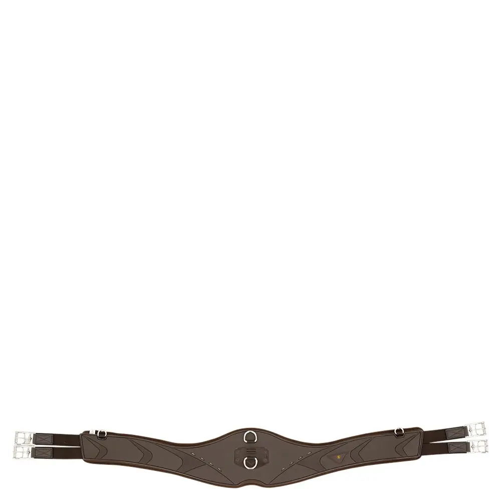 Br Equitation Marron Mixed Girth For Horses Poly Anatomic