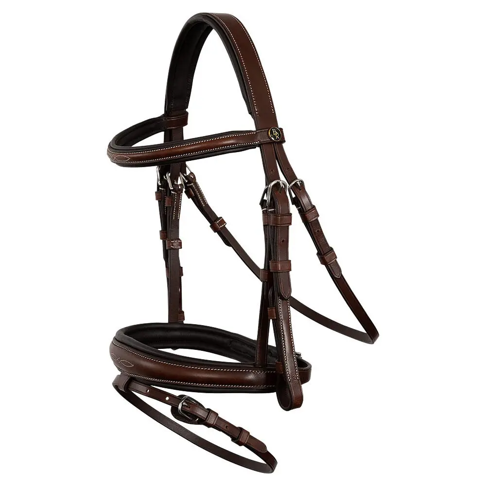 Br Equitation Marron Anatomical Riding Bridle Middleton