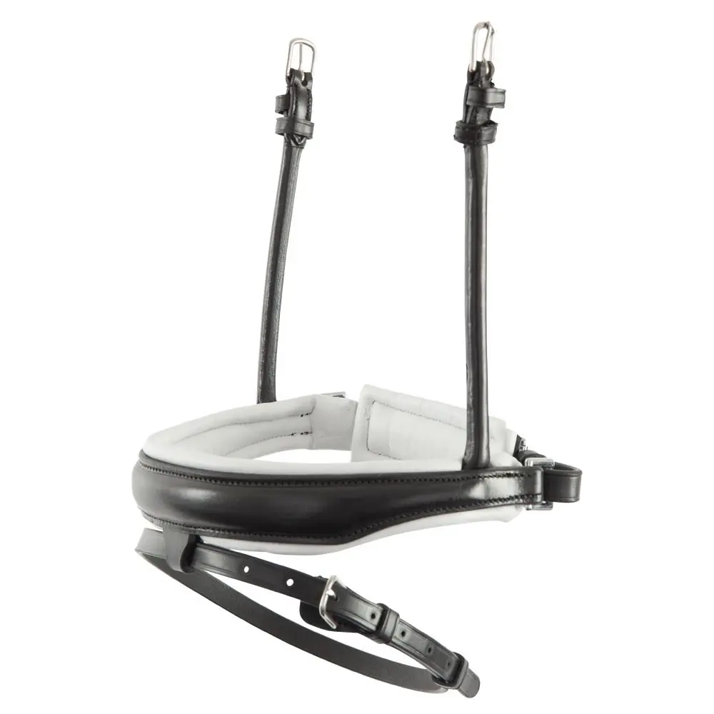 Meilleurs prix pour Muserolle combinée pour cheval en cuir anatomique ronde BR Equitation Pull-back