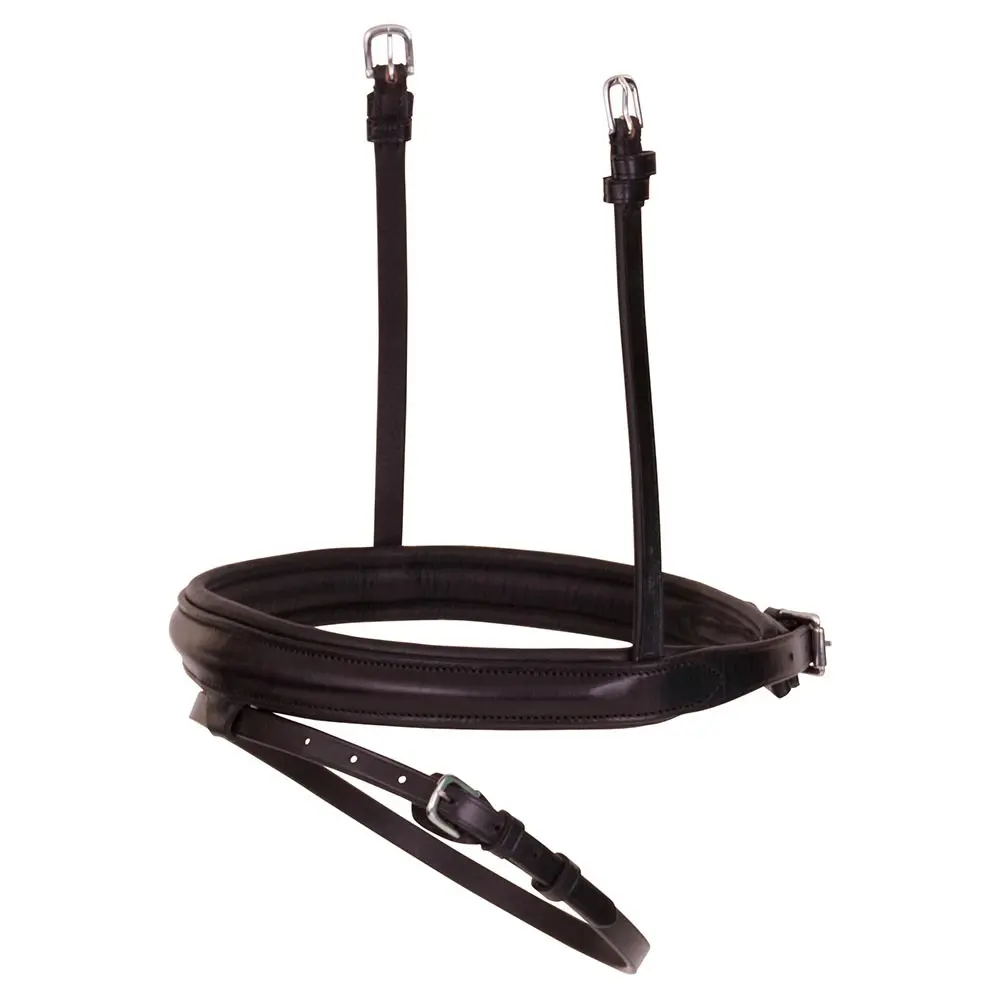 Muserolle combinée pour cheval en cuir BR Equitation Anatomic