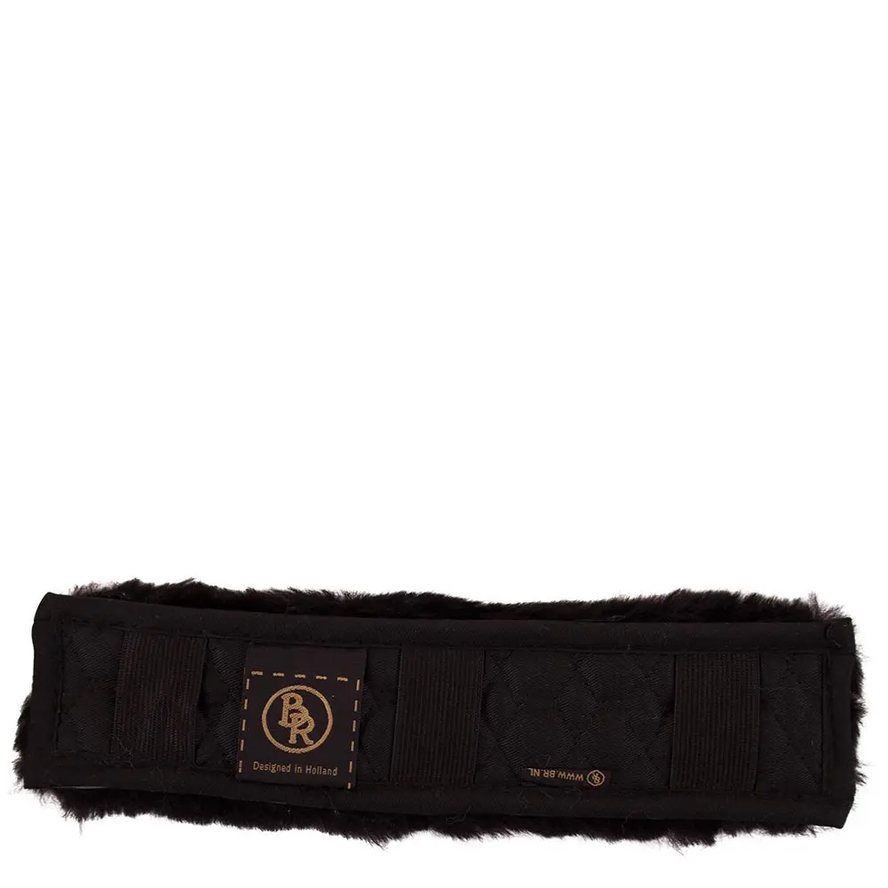Br Equitation Noir Sheepskin Noseband Protector