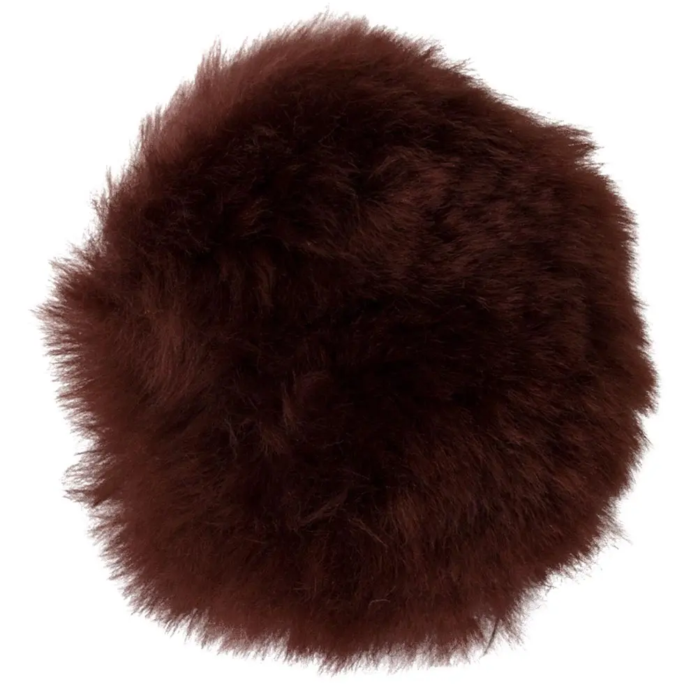 Br Equitation Marron Mexican Sheepskin Noseband Protector Velcro