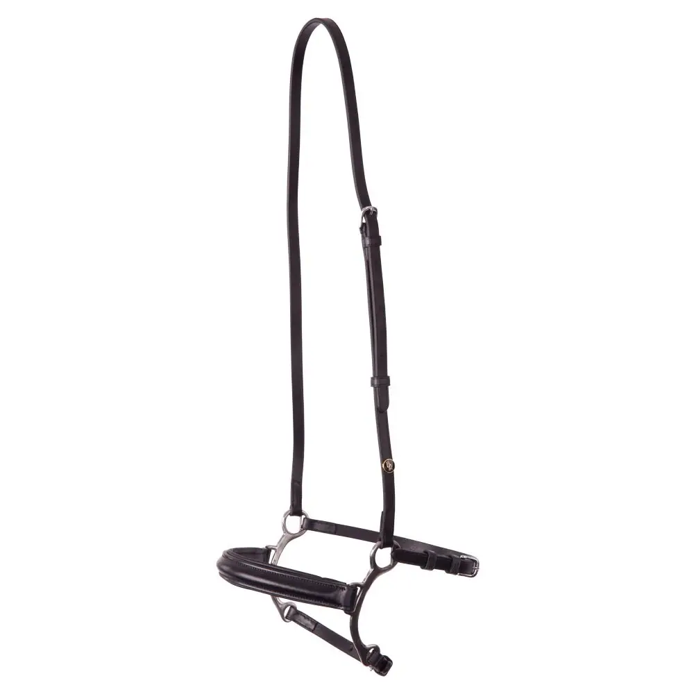 Br Equitation Noir Lever-Action Horse Cheek Pieces Demi-Lune
