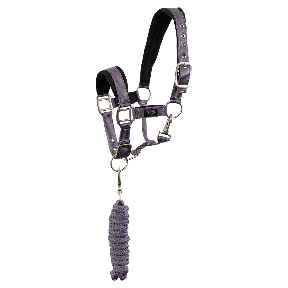 Br Equitation Gris Pony Halter And Lead Rope Set