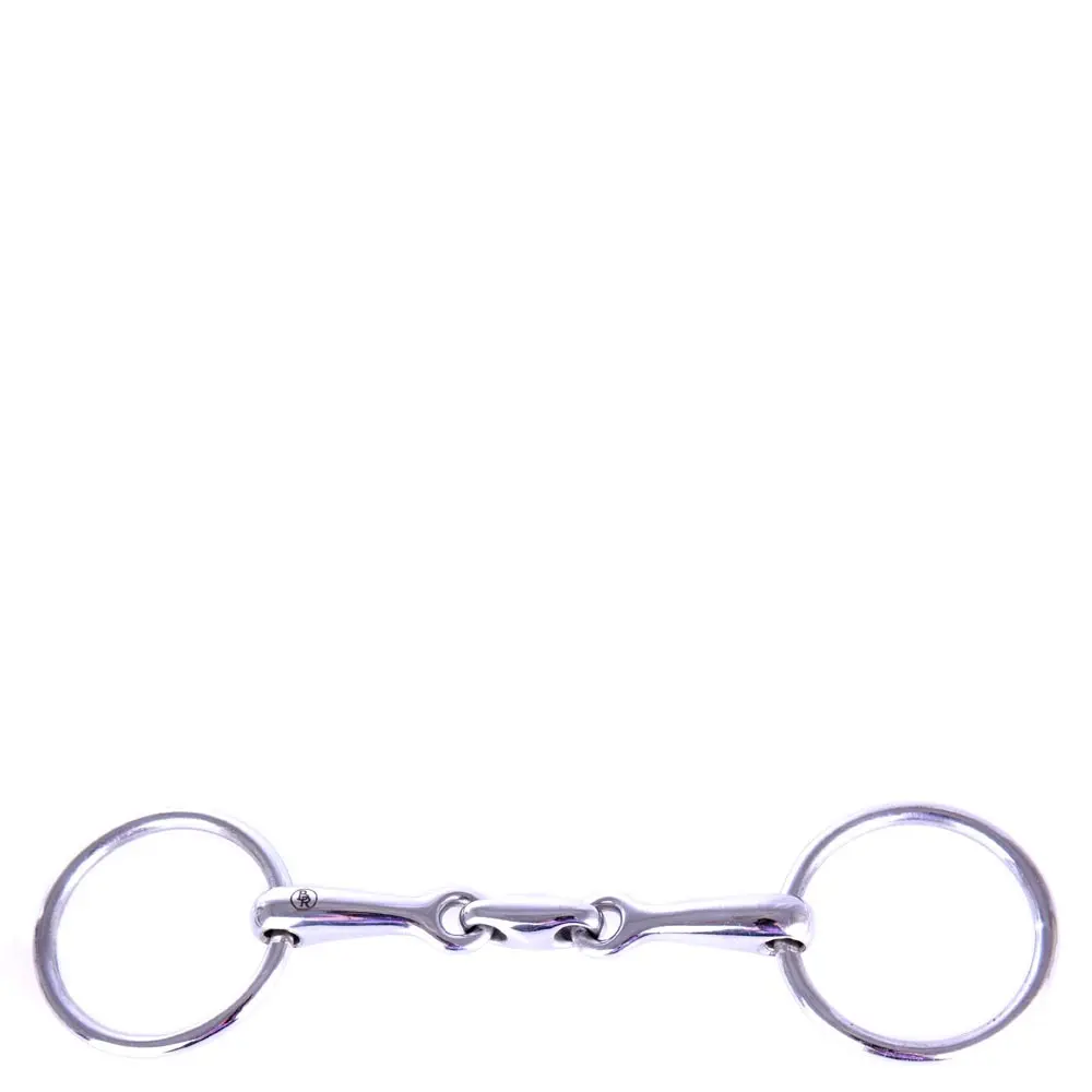Meilleurs prix pour Mors double brisures pour cheval massif inox pour poney BR Equitation