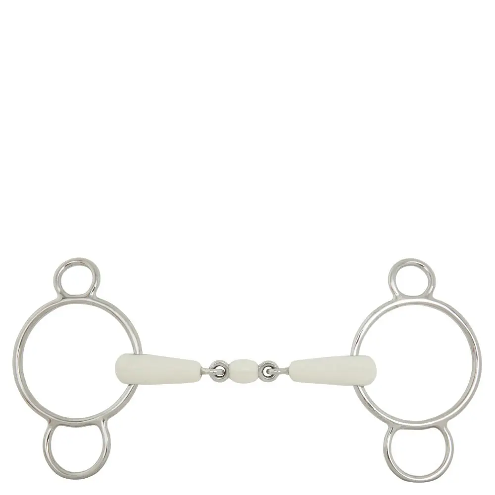 Mors double brisures pour cheval BR Equitation Pessoa Combo Comfort