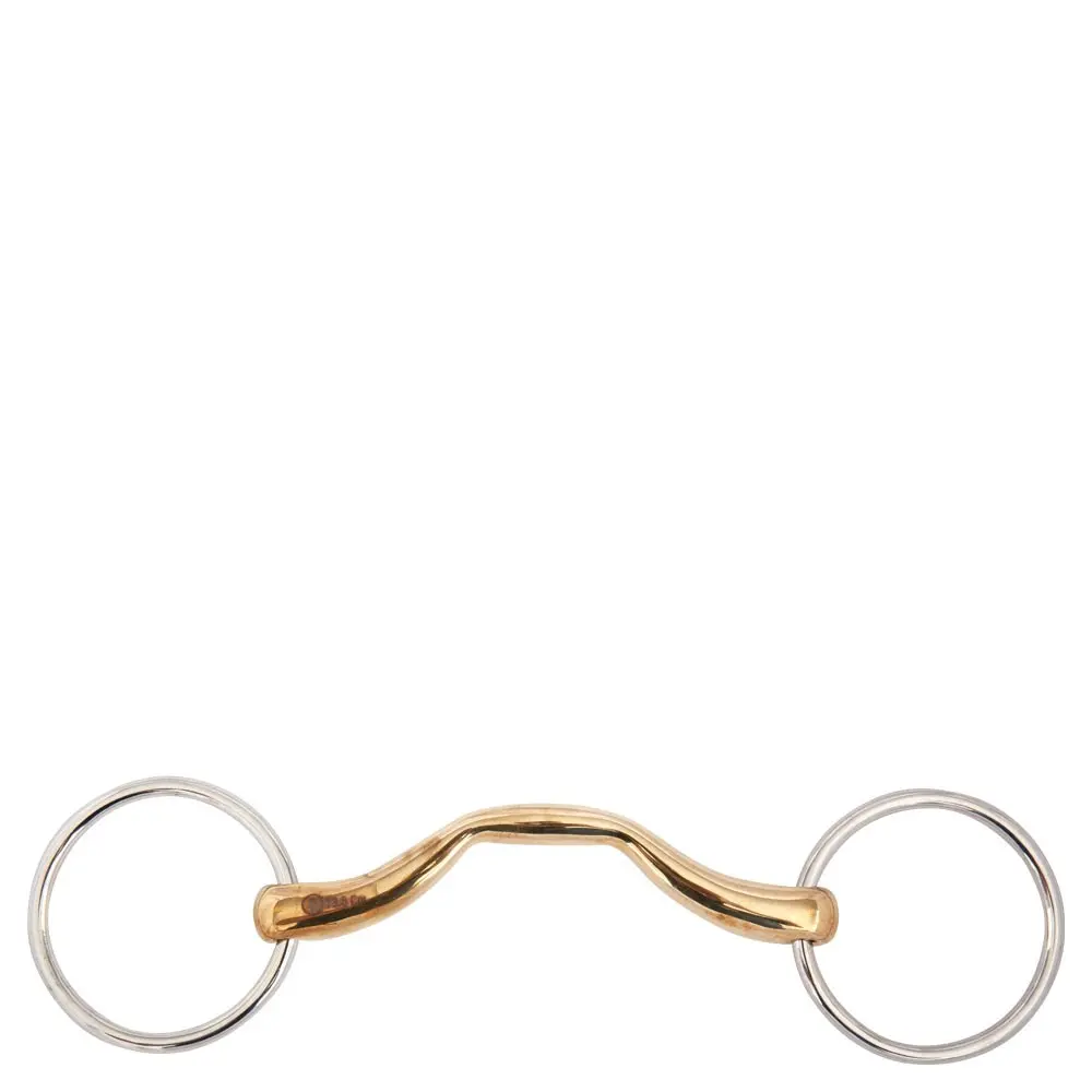 Br Equitation Bronze Straight Bit For High-Bow Horses Equitation Soft Contact