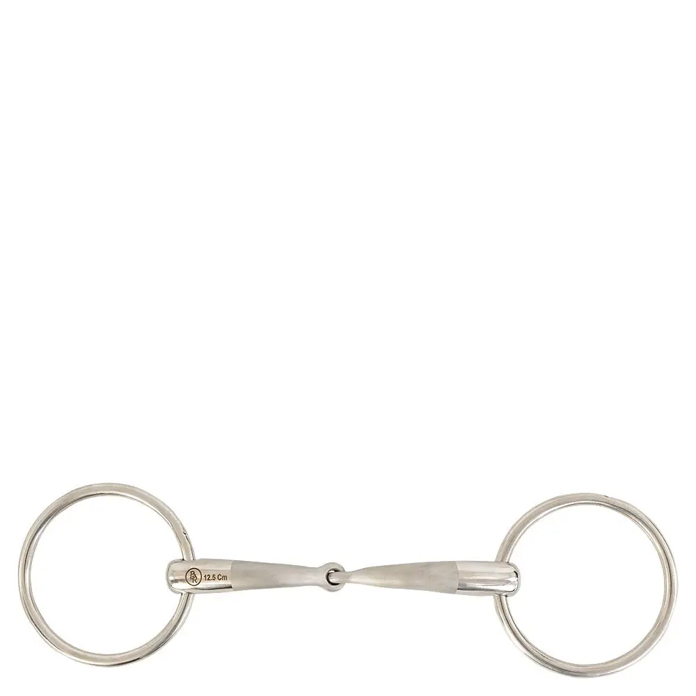 Meilleurs prix pour Mors 2 anneaux simple BR Equitationisure pour cheval BR Equitation Satin Sense 14 mm