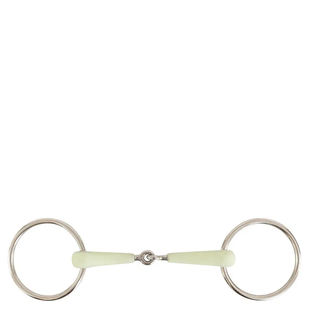 Meilleurs prix pour Mors 2 anneaux double BR Equitationisure pour cheval BR Equitation Apple Mouth 15mm