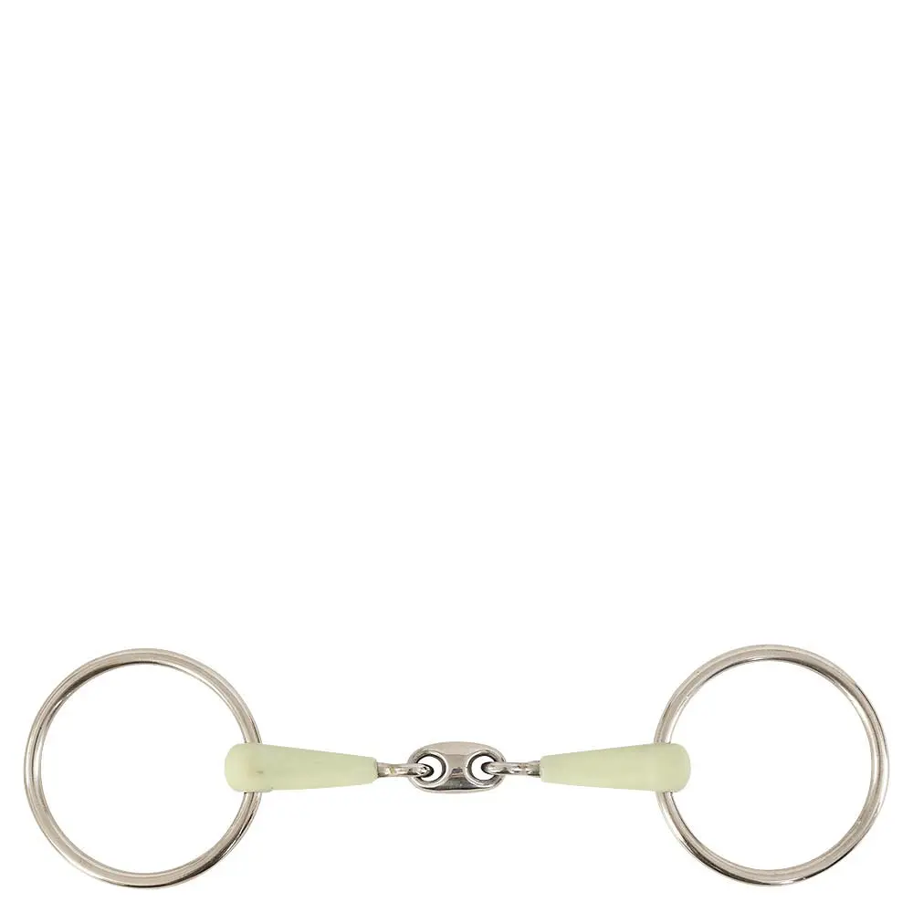 Comparer les prix de Mors 2 anneaux double BR Equitationisure pour cheval BR Equitation Apple Mouth 14mm