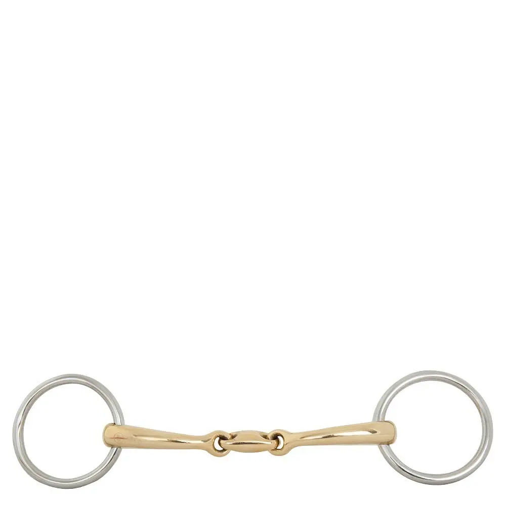 Morso snaffle a doppia briglia per cavalli BR Equitation Soft Contact