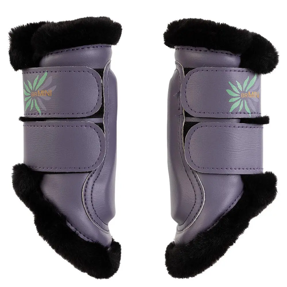 Br Equitation Violet Closed Gaiters For Ponies