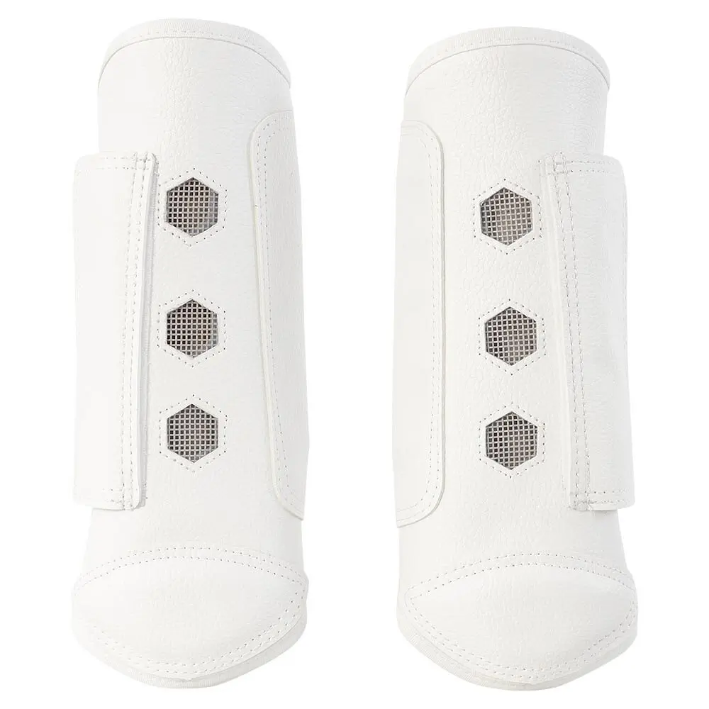 Br Equitation Blanc Closed Rear Gaiters For Horses Grandeur Eventing