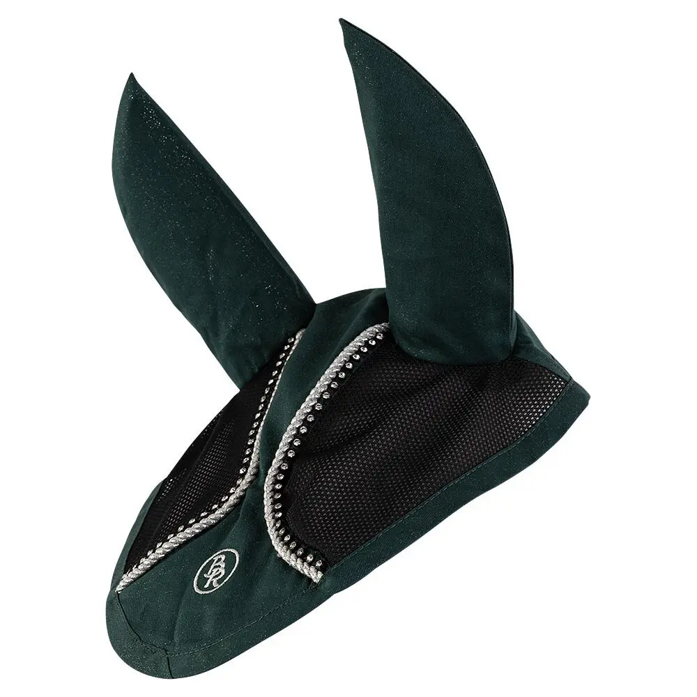 Bonnet pour cheval court poly coton avec diamant pierres BR Equitation Glamour Chic