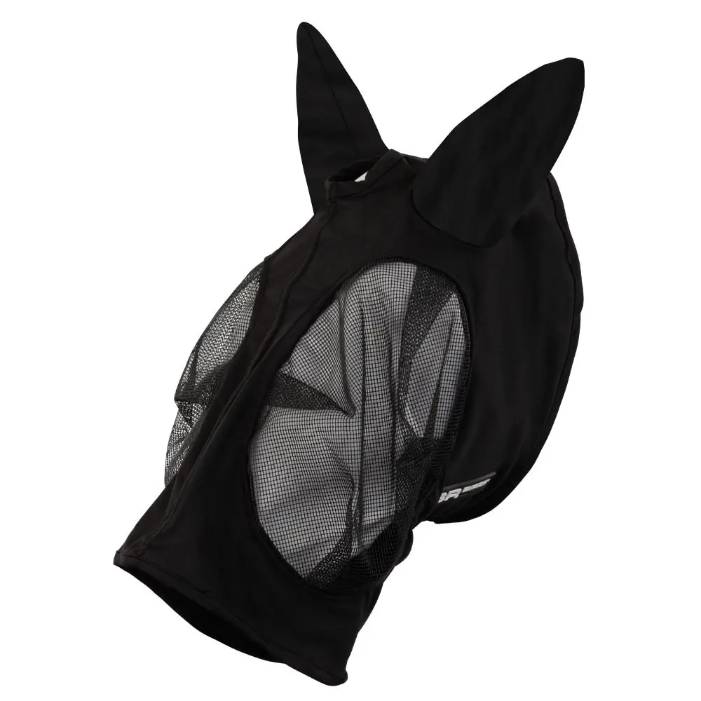 Br Equitation Noir Anti-Fly Mask For Lycra Horses Guard