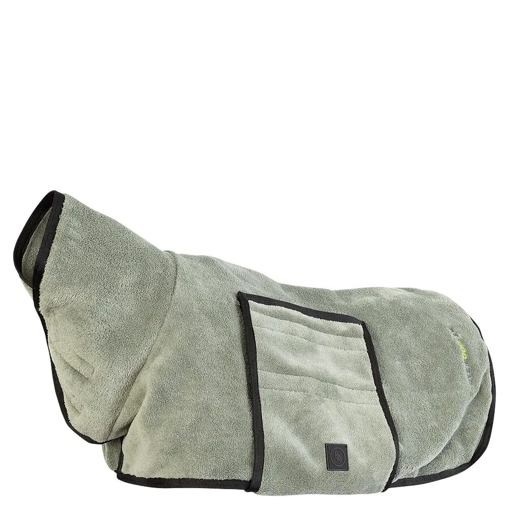 Br Equitation Gris Dog Bathrobe