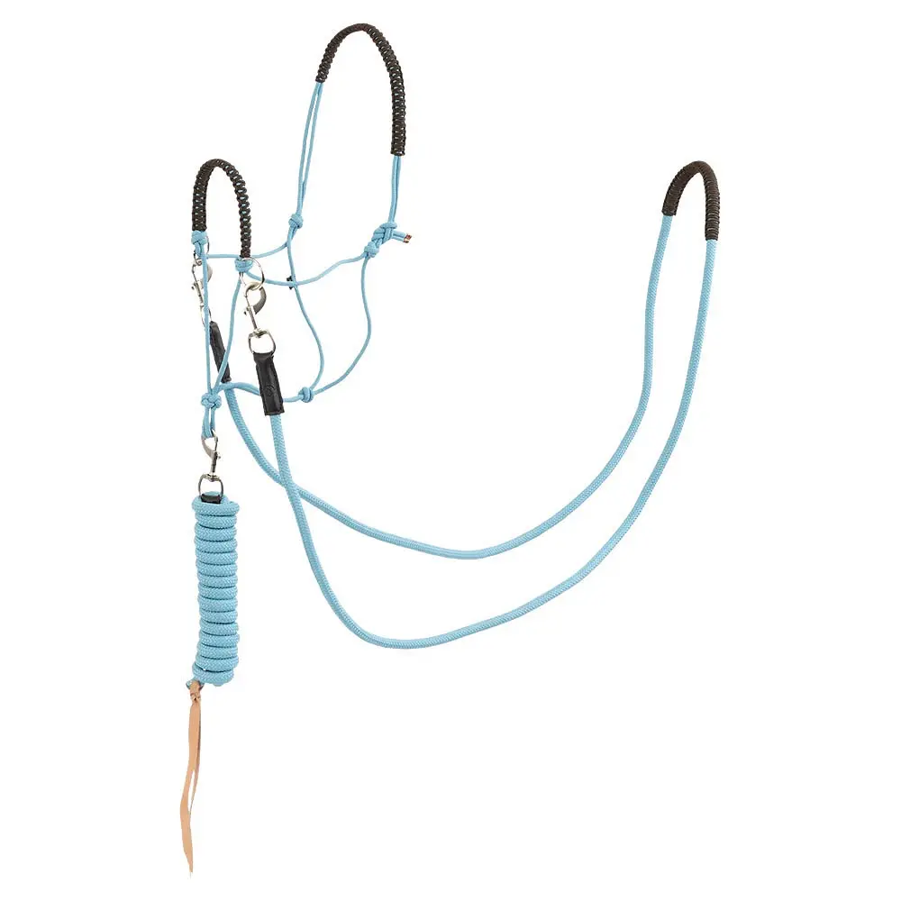 Br Equitation Bleu Horse Halter Set