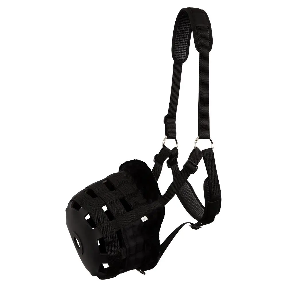 Br Equitation Noir Fur Horse Muzzle