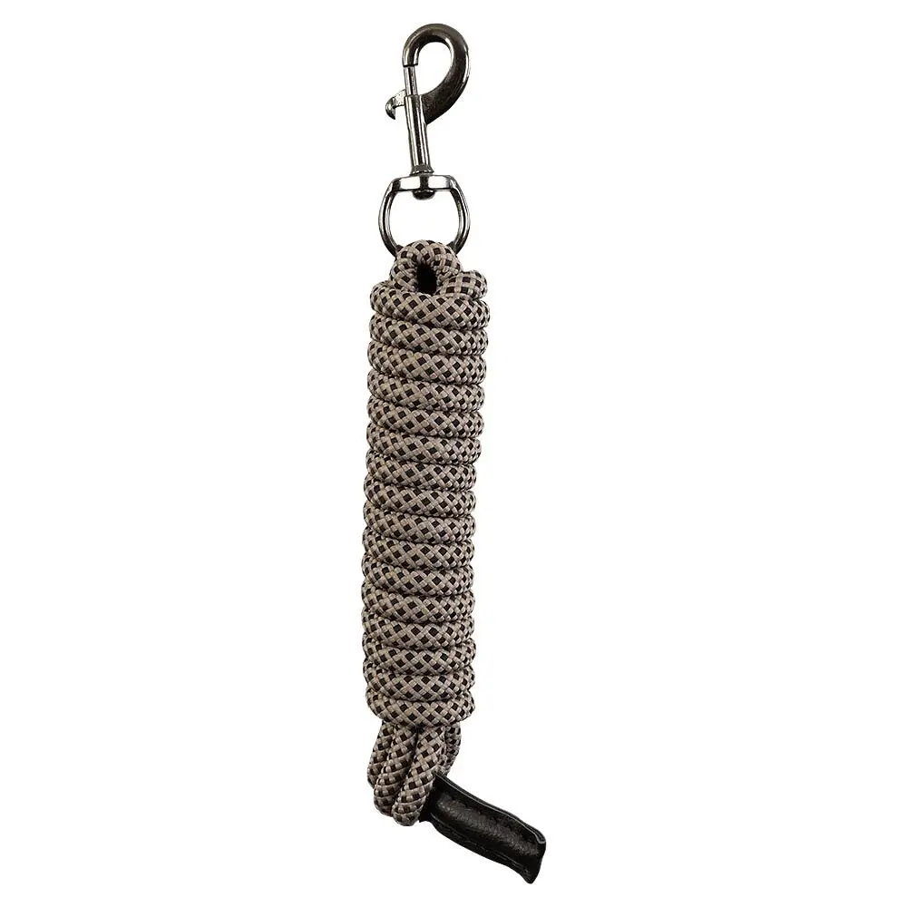 Br Equitation Beige Riding Lanyard With Snap Hook Knotted
