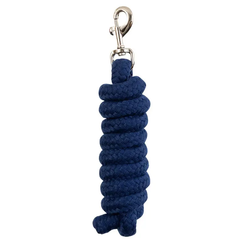 Br Equitation Bleu Lead Rope With Carabiner For Riding Deluxe